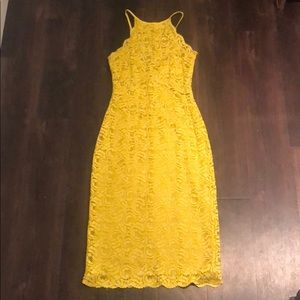 Yellow Zara Midi Dress